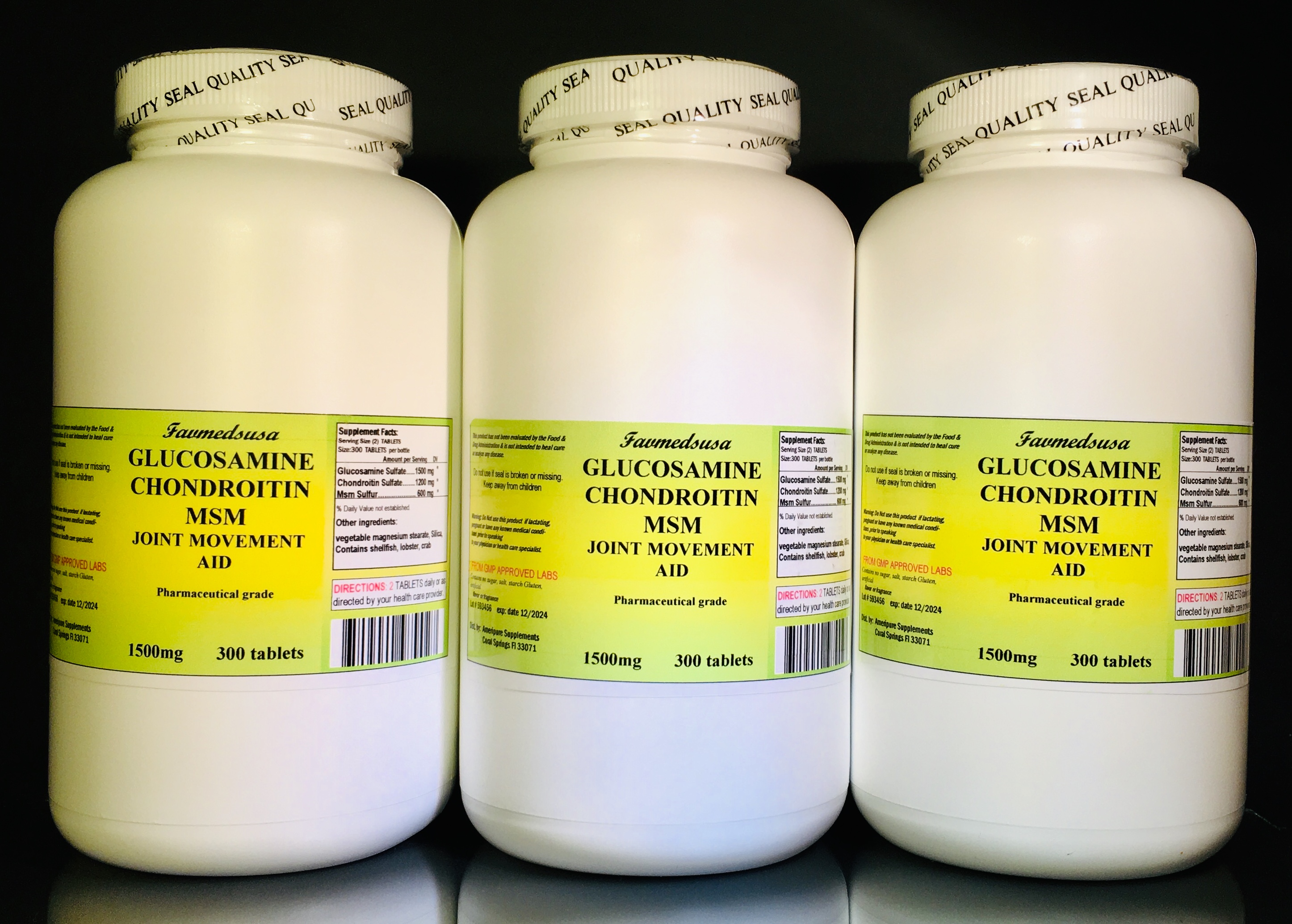 Glucosamine Chondroitin +MSM - 900 (3x300) tablets